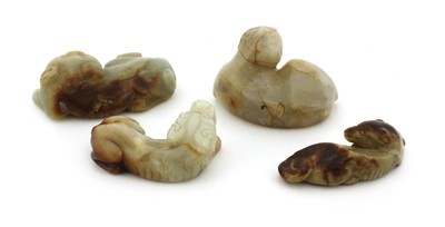 Lot 71 - A collection of four Chinese jade carvings