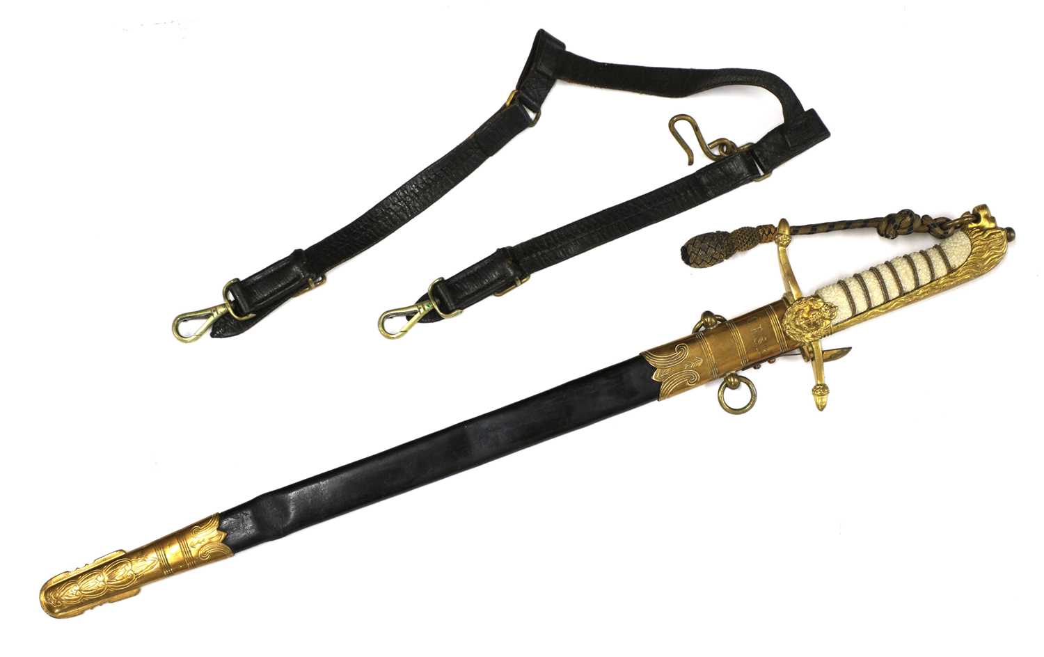 Lot 708 - A George VI Royal Navy midshipman's dirk