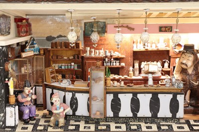 Lot 152 - A French bar scene diorama