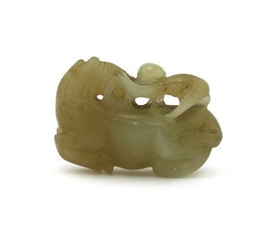 Lot 80 - A Chinese jade carving