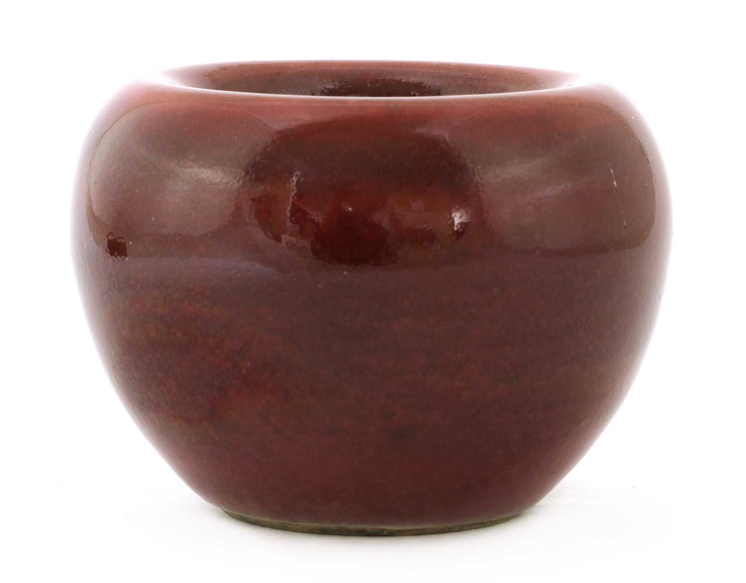 Lot 65 - A Chinese sang-de-boeuf water pot