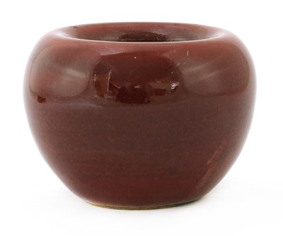 Lot 65 - A Chinese sang-de-boeuf water pot