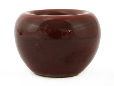 Lot 65 - A Chinese sang-de-boeuf water pot