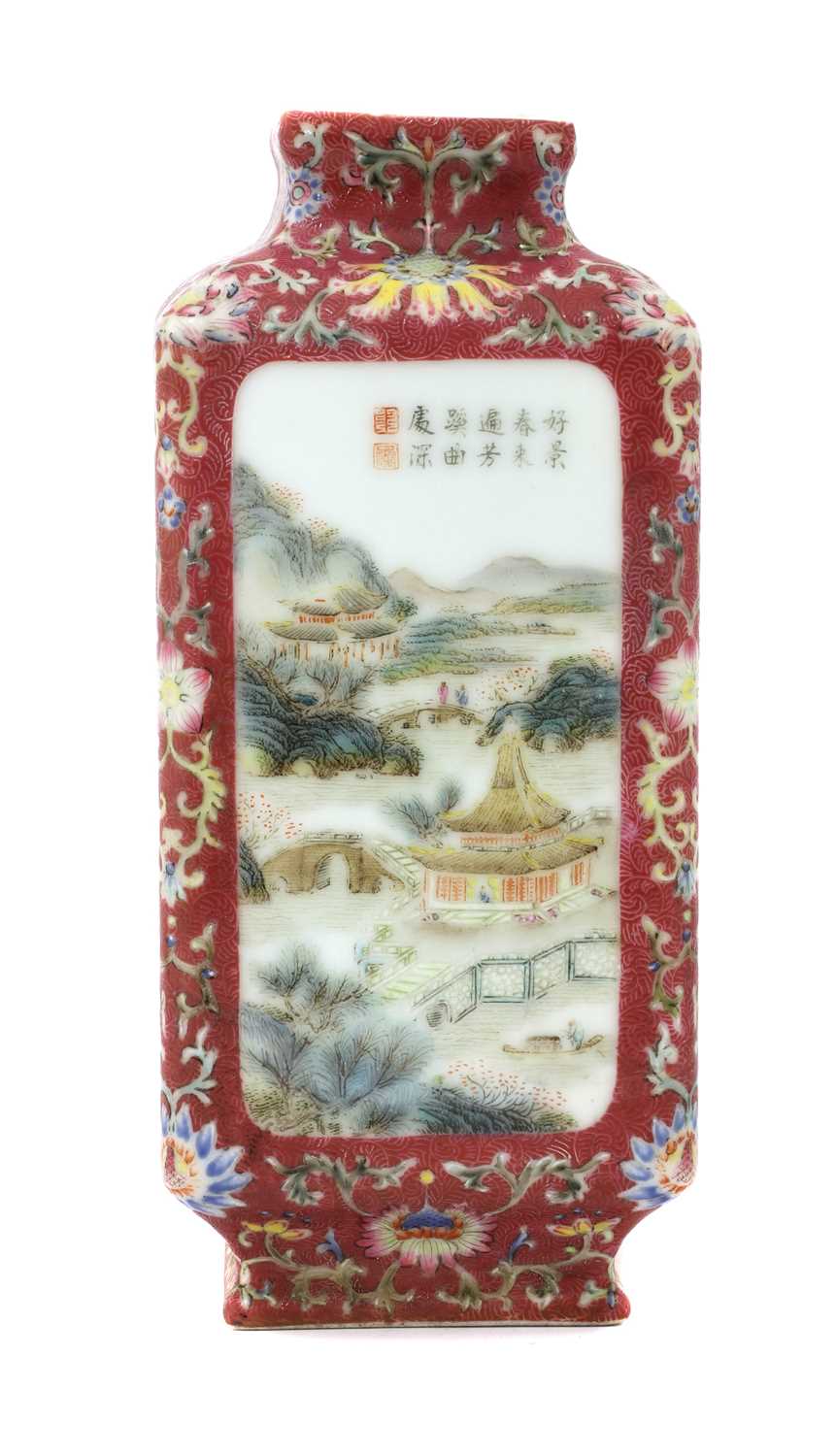 Lot 66 - A Chinese famille rose vase
