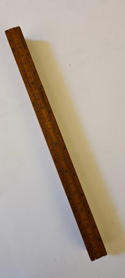 Lot 159 - Ten rulers and two parallel rules including ivory