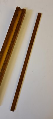 Lot 159 - Ten rulers and two parallel rules including ivory