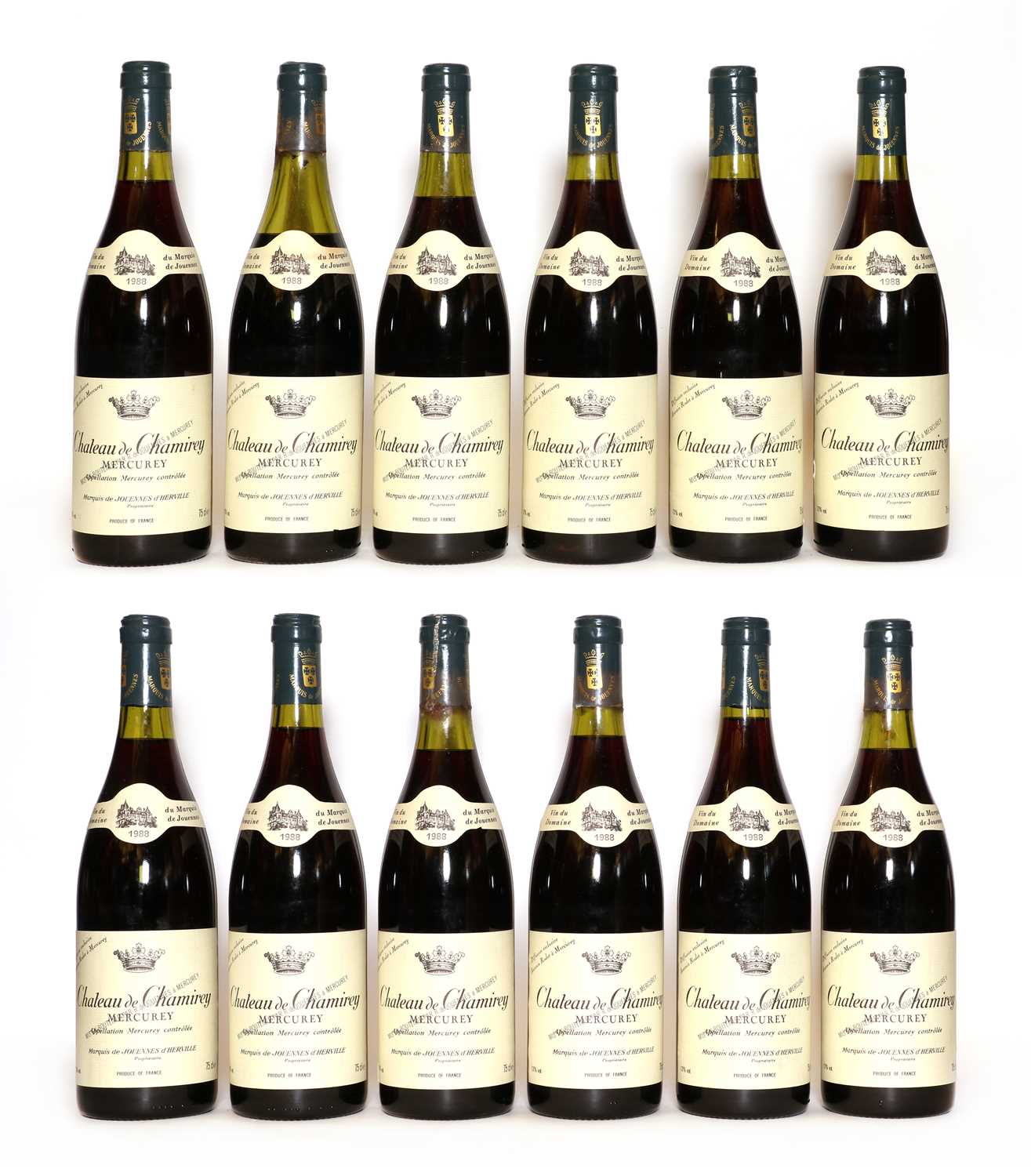 Lot 70 - Mercurey, Chateau de Chamirey, Jouennes D’Herville, 1988, (12 boxed)