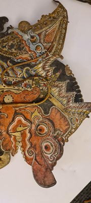 Lot 259 - A collection of Wayang Kulit puppets