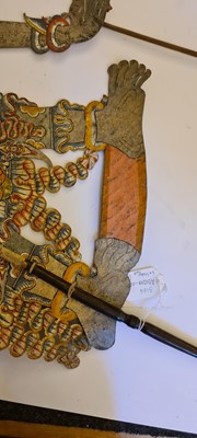 Lot 259 - A collection of Wayang Kulit puppets