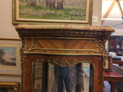 Lot 777 - A Louis XVI-style kingwood vitrine in the manner of François Linke