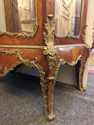 Lot 777 - A Louis XVI-style kingwood vitrine in the manner of François Linke