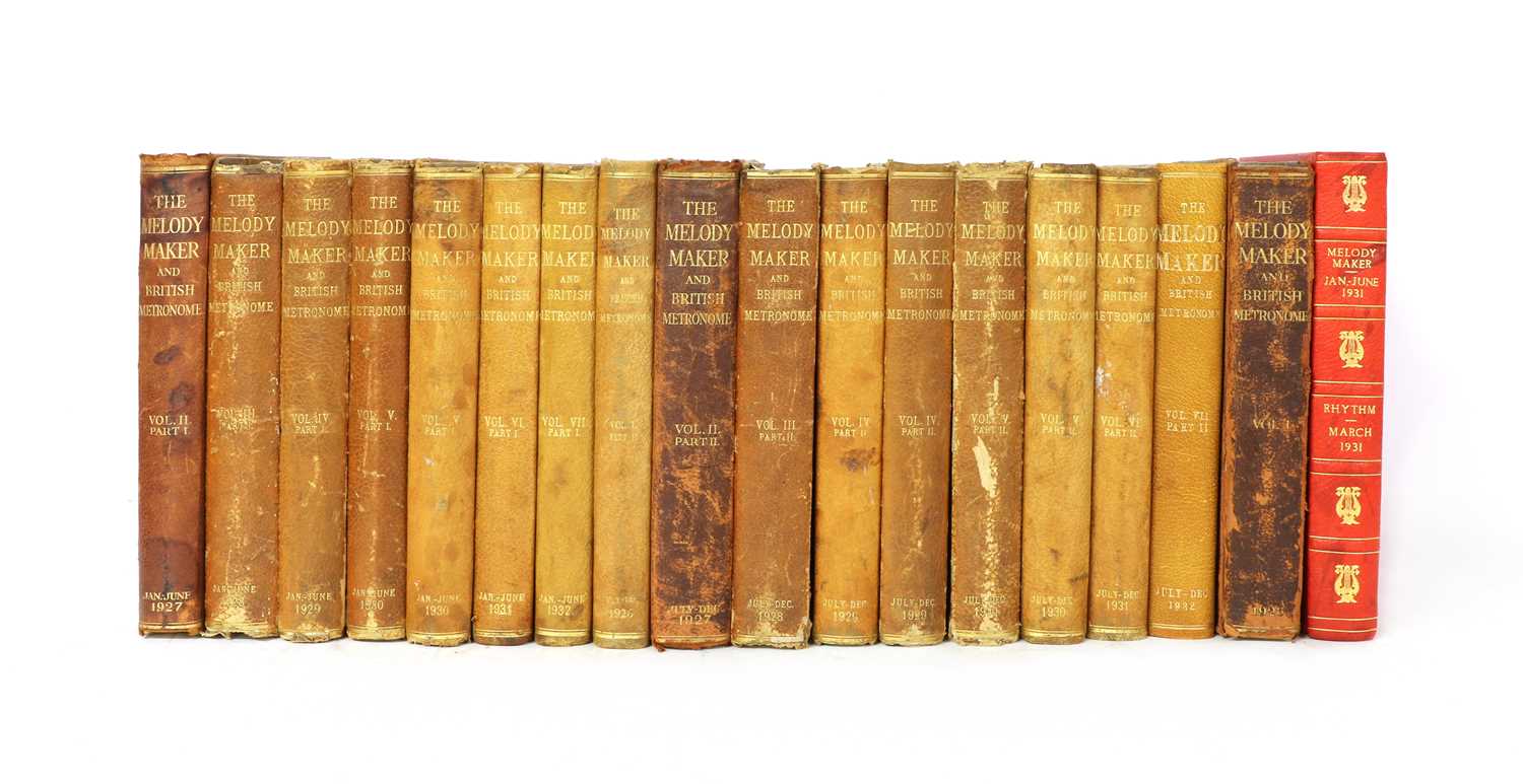 Lot 61 - 'The Melody Maker' - Hardbound Volumes - very rare in such quality (18)