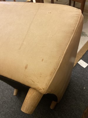 Lot 543 - A 'Balzac' chair and footstool