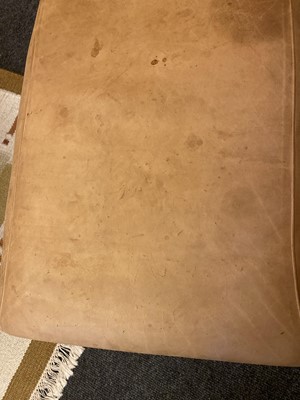 Lot 543 - A 'Balzac' chair and footstool