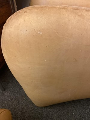 Lot 543 - A 'Balzac' chair and footstool