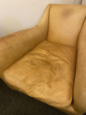 Lot 543 - A 'Balzac' chair and footstool