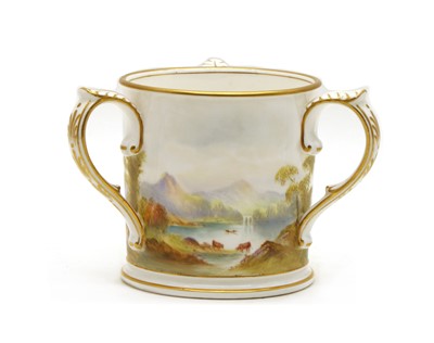 Lot 83 - A Royal Worcester porcelain tyg