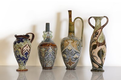 Lot 48 - Four Doulton Lambeth stoneware vessels