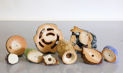 Lot 2 - A collection of eight Doulton Lambeth and Royal Doulton stoneware animals