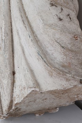 Lot 90 - A fragmentary Roman-style carved marble figure of a female