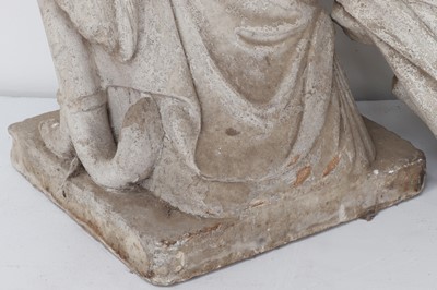 Lot 90 - A fragmentary Roman-style carved marble figure of a female
