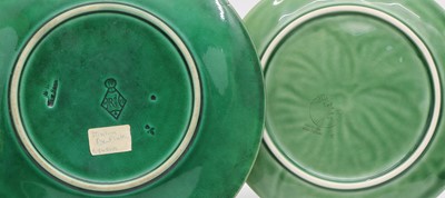 Lot 96 - A collection of Majolica pottery cabinet plates