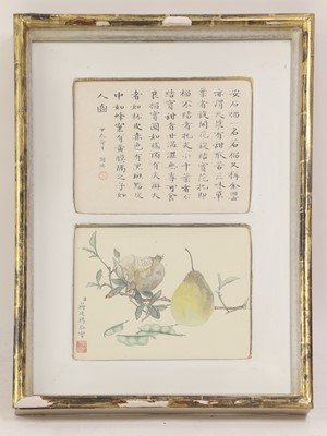 Lot 127 - A collection of eight Chinese gouache album leaves