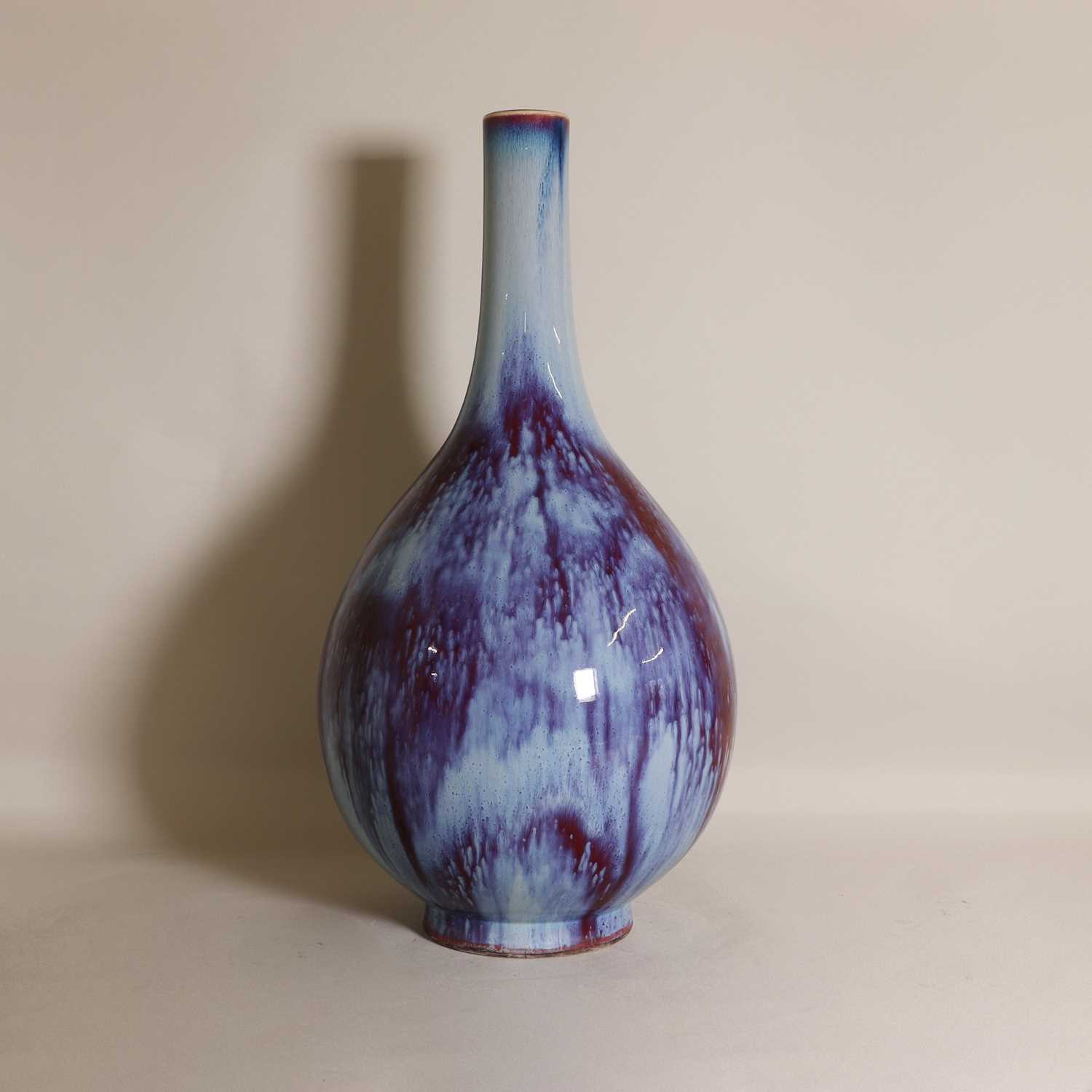 Lot 42 - A Chinese flambé-glazed bottle vase