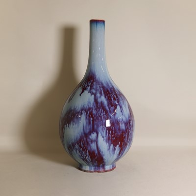 Lot 42 - A Chinese flambé-glazed bottle vase