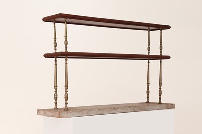Lot 402 - A French walnut shelf