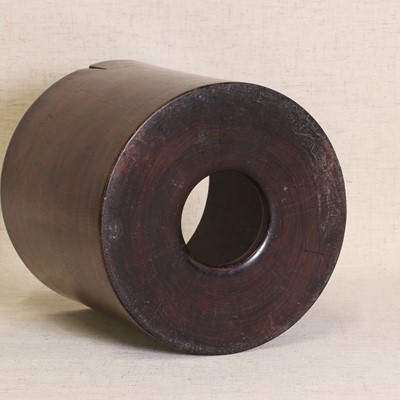 Lot 110 - A Chinese huanghuali brush pot