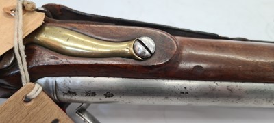 Lot 86 - A flintlock 'Brown Bess' Tower musket and bayonet