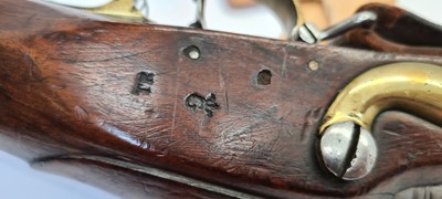 Lot 86 - A flintlock 'Brown Bess' Tower musket and bayonet