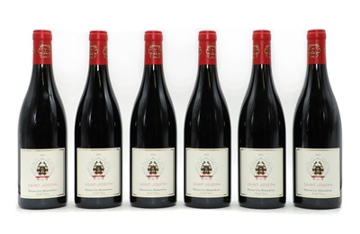 Lot 169 - Six bottle of Saint-Joseph,Maison Les Alexandrins, Nicolas Perrin, 2015