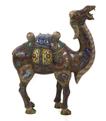 Lot 88 - A Chinese cloisonné figure