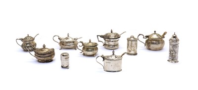 Lot 53 - A quantity of silver mustard pots
