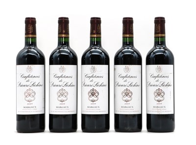 Lot 132 - Five bottles of Confidences de Prieure-LIchine, Margaux, 2009