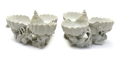 Lot 222 - A pair of Plymouth porcelain sweetmeat dishes
