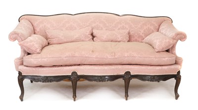 Lot 406 - A George III style mahogany framed settee