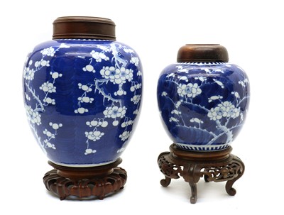 Lot 62 - Two Chinese blue and white procelain jars
