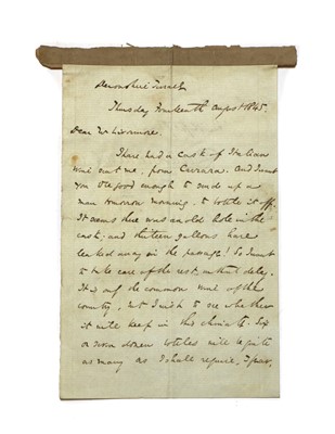 Lot 296 - A signed letter by Charles Dickens