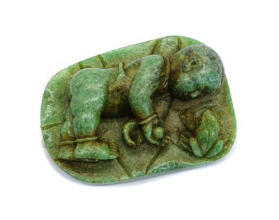 Lot 309 - A small Russian nephrite carving