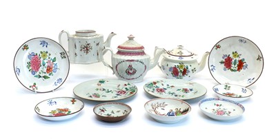 Lot 233 - An assorted quantity of Newhall porcelain tea wares