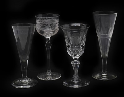 Lot 268 - A collection of 18th century and later glassware