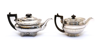 Lot 1 - A George III silver teapot