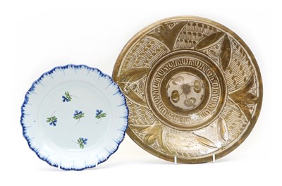 Lot 246 - A Hispano-Moresque lustre pottery charger