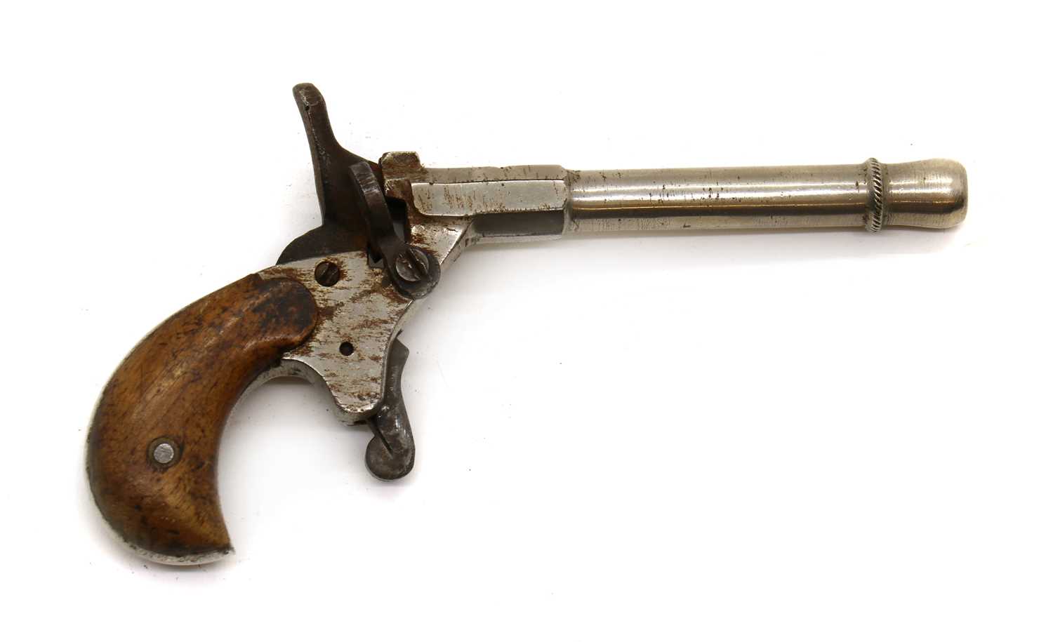 Lot 200 - A German .22 flobert 6mm parlour pistol