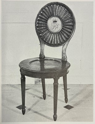 Lot 1 - A George III mahogany hall chair by Thomas Chippendale