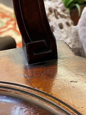 Lot 1 - A George III mahogany hall chair by Thomas Chippendale