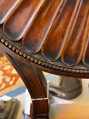 Lot 1 - A George III mahogany hall chair by Thomas Chippendale